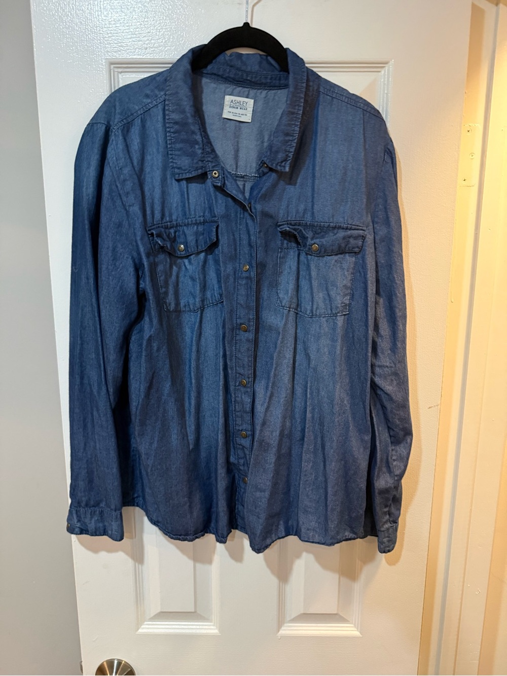 Soft dark denim shirt